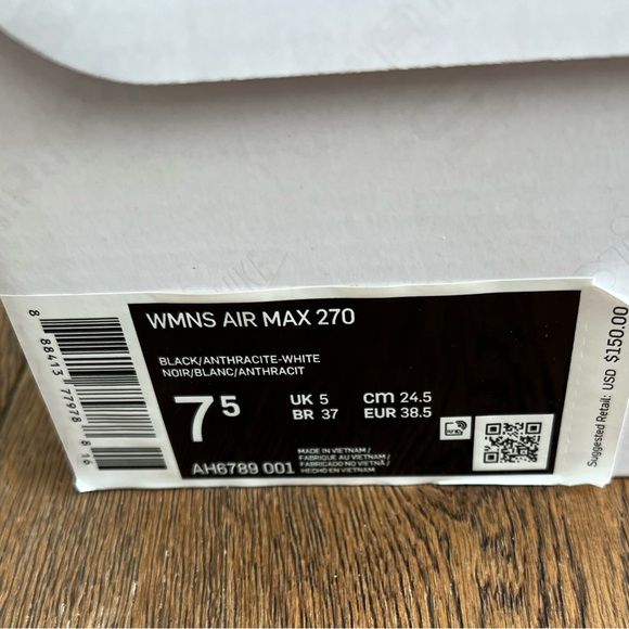 nike womens air max 270 (sz 7.5) - Picture 3 of 7
